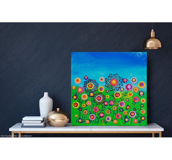 Schablone Blob Paint "Blumenwiese"