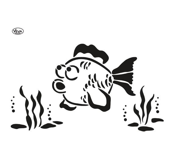 Schablone Blob Paint "Fisch"