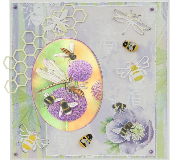 Stanzschablone "Bienenwaben"