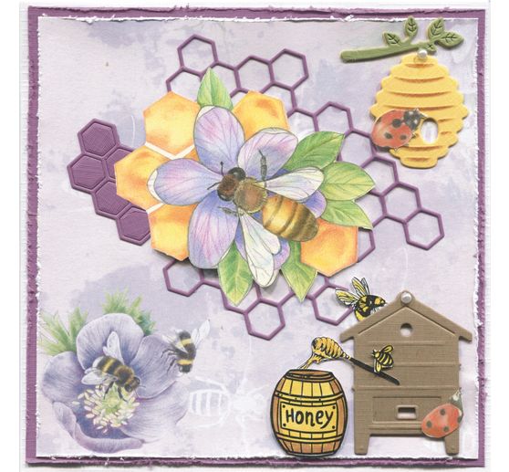 Stanzschablone "Bienenwaben"