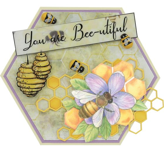 Stanzschablone "Bienenwaben"