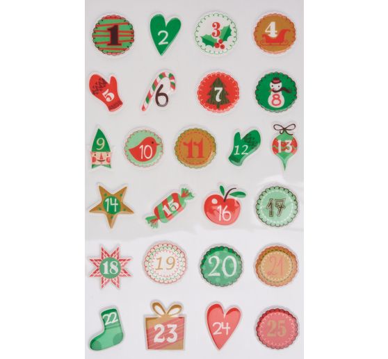 Epoxy-Sticker-Sortiment "Weihnachten"