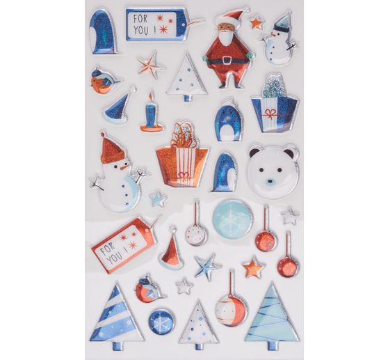 Epoxy-Sticker-Sortiment "Weihnachten"