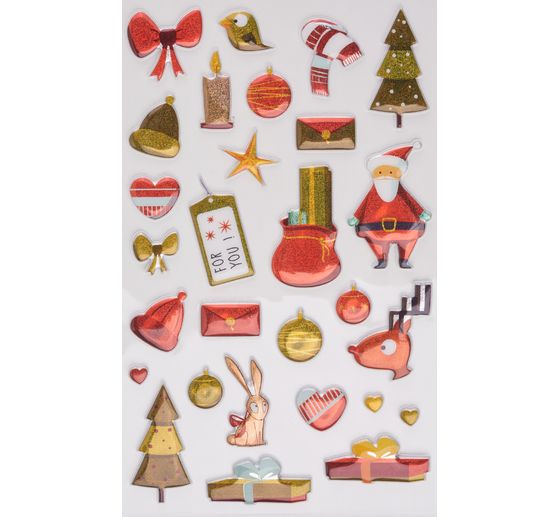 Epoxy-Sticker-Sortiment "Weihnachten"