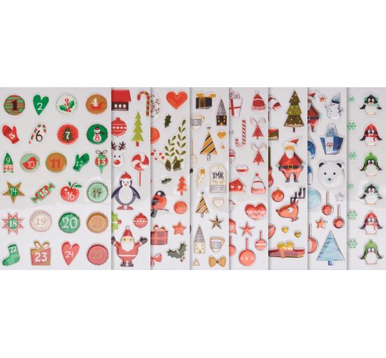 Epoxy sticker assortment "Christmas"