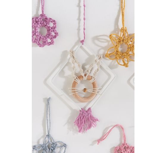 Rico Design Metallring "Quadrat", Weiss