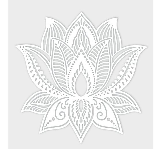 Schablone "Lotus Blume", 15x15cm