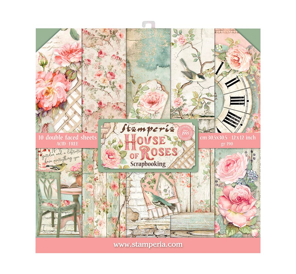 Scrapbook-Block "House of Roses"