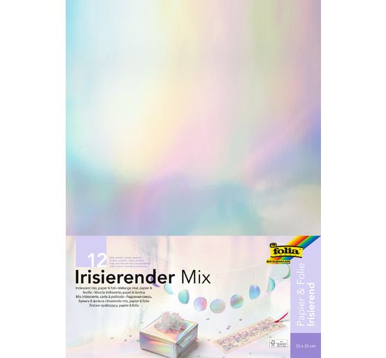 Papier- und Folienmix "Irisierend"