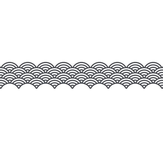 Washi-Dekor "Grau/Gold"