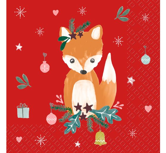 Serviette "Christmas Fox"