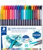 STAEDTLER Doppelfasermaler mit Pinselspitze, 36 Stück