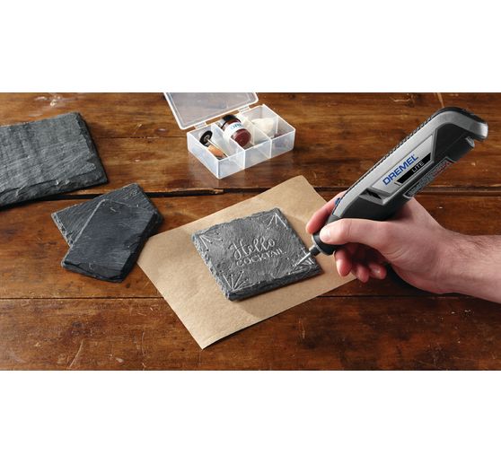 Dremel 7760 Lite, 15 tlg. Zubehör, Akku-Multitool, USB-Kabel