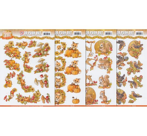 3D punching sheet set "Autumn magic"