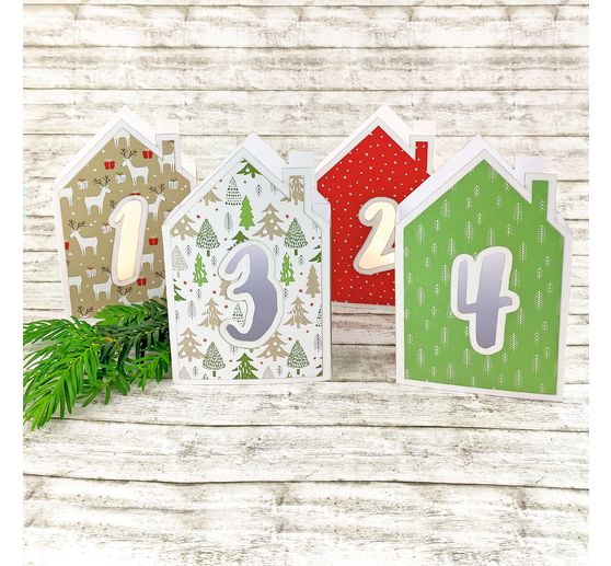 Motiv-Fotokarton "Weihnachtsbäume"