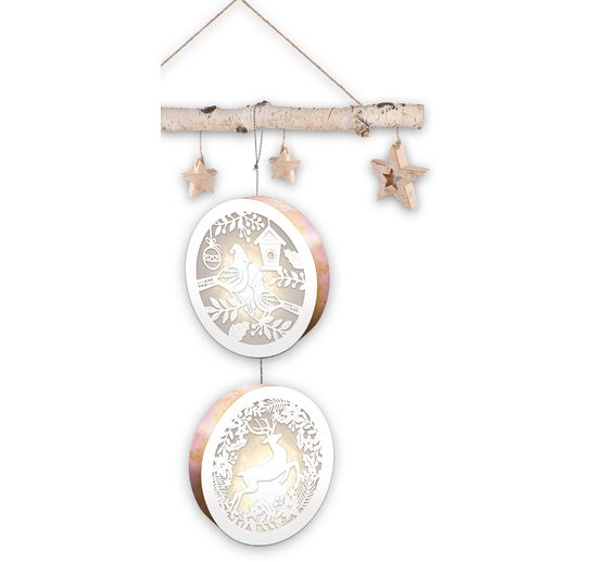 Lightboxes "Birds & Reindeer", 2er-Set