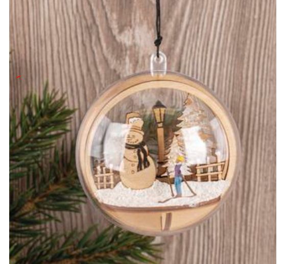Holz-Steckmotiv "Schneemann"