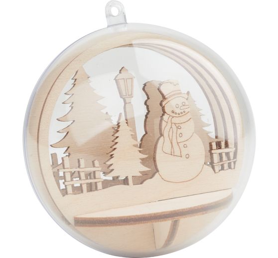 Holz-Steckmotiv "Schneemann"