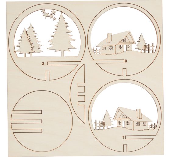 Holz-Steckmotiv "Bergwelt"
