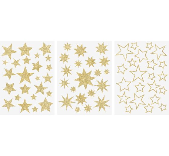 Fenster Sticker "Sterne Gold"