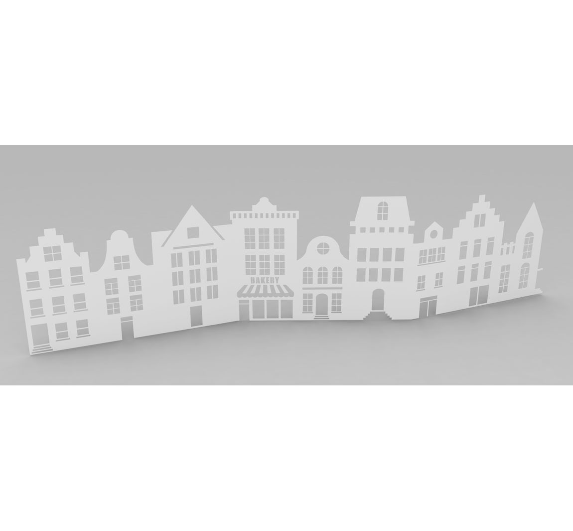 VBS Papier-Silhouette "Häuser"