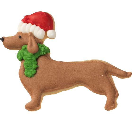 Ausstechform "Weihnachtsdackel"
