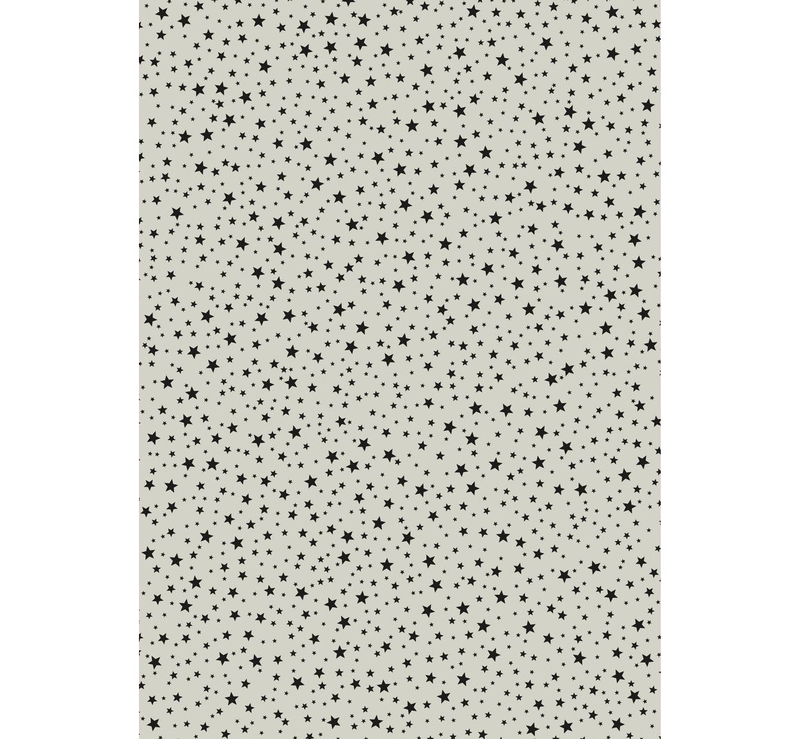 Motivkarton "Grey Line", Sterne schwarz