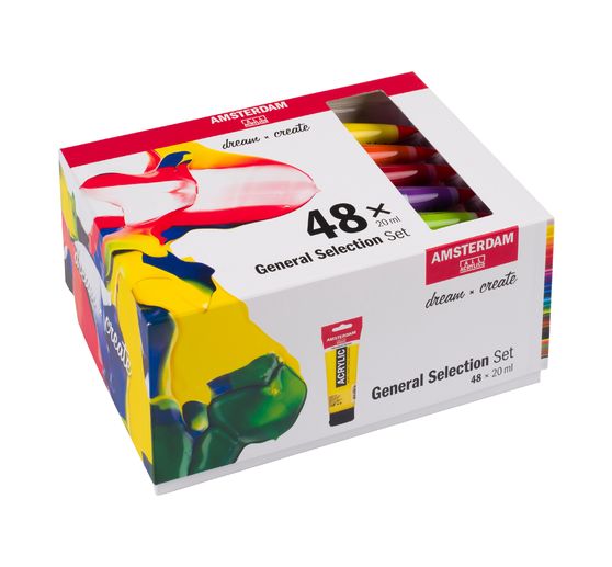 Talens AMSTERDAM Acrylfarben-Set "General Selection 48"