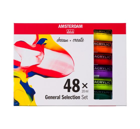 Talens AMSTERDAM Acrylfarben-Set "General Selection 48"