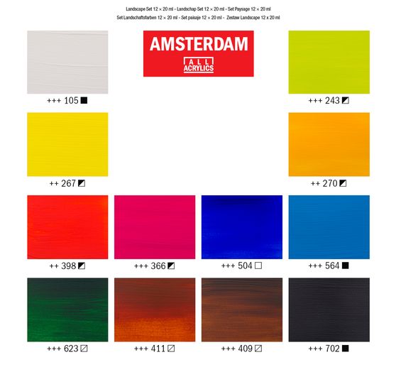 Talens AMSTERDAM Acrylfarben-Set "Landschaft"