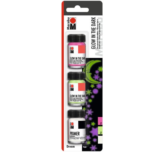 Marabu GLOW IN THE DARK set "DREAM" 