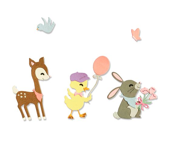 Sizzix Thinlits Stanzschablone "Baby Animals"