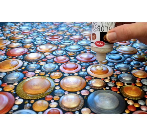 Viva Decor Blob Paint, 280 ml, Metallic/Glitter
