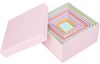 VBS Pappschachteln "Quadrat", Pastellfarben, 12er-Set