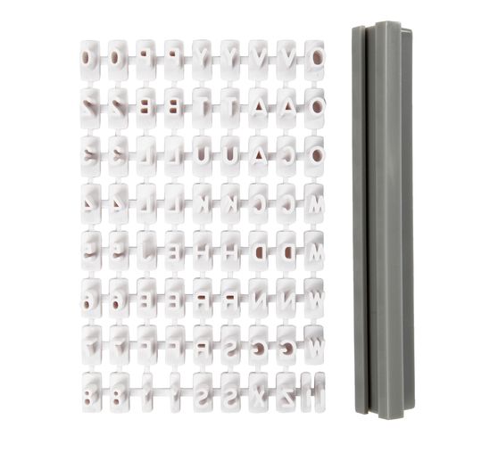 Textur Stempel-Set "Buchstaben & Zahlen"