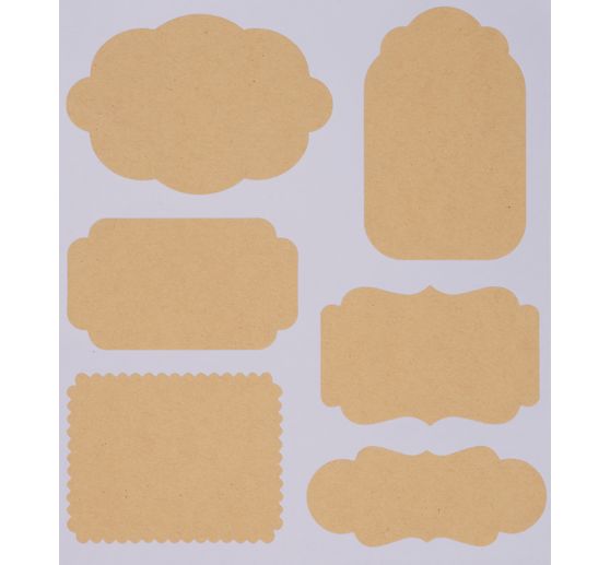 Kraftpapier Sticker "Etiketten"