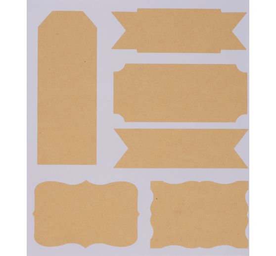 Kraftpapier Sticker "Etiketten"