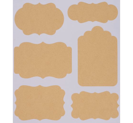 Kraftpapier Sticker "Etiketten"