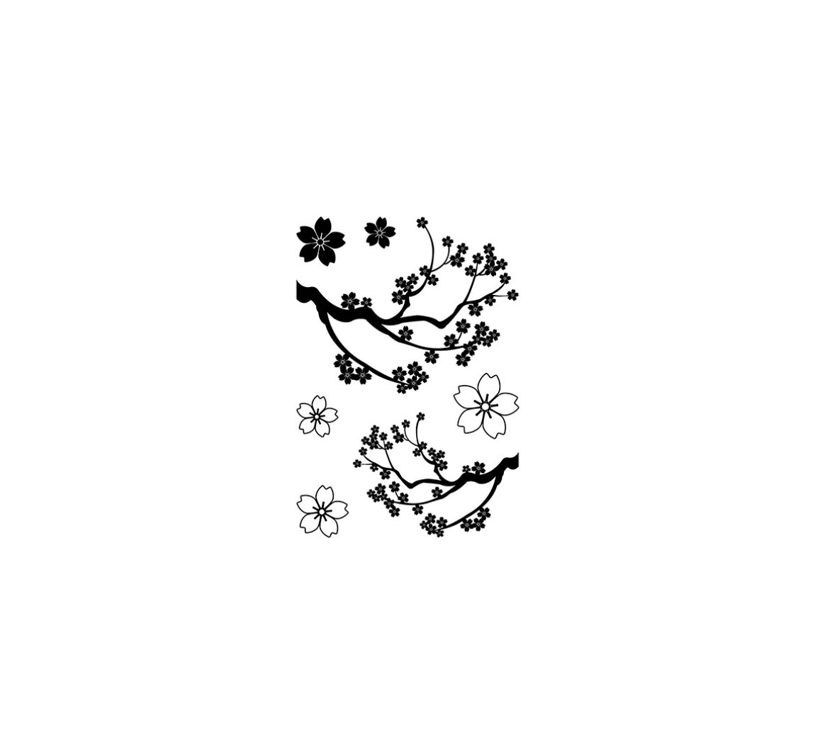 Clear Stamps "Kirschblüten"