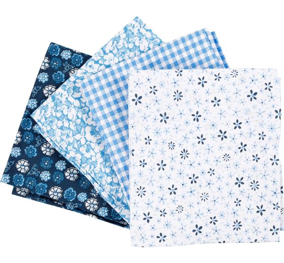 Fabric package "Blue Pasion", set of 4