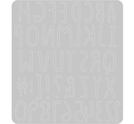 Sizzix Thinlits Stanzschablone "Hand Drawn Alphabet"