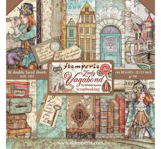 Scrapbook-Block "Lady Vagabond"