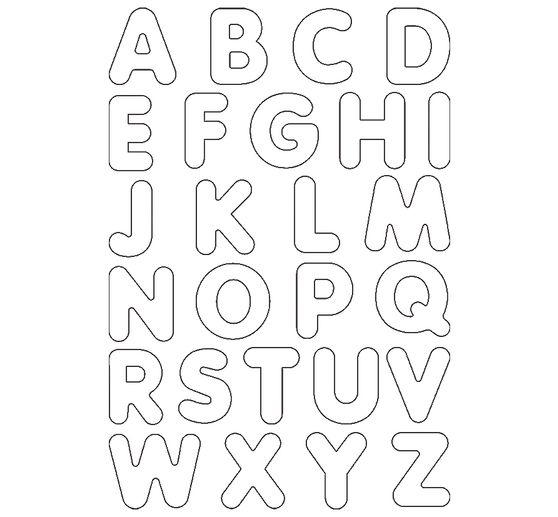 Blanko Magnet-Buchstaben