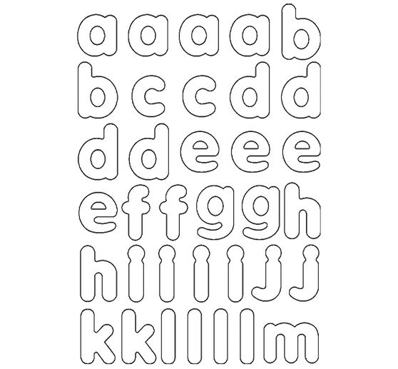 Blanko Magnet-Buchstaben