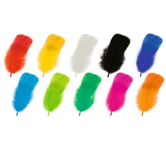 Flauschfedern-Mix "Intensive Farben"