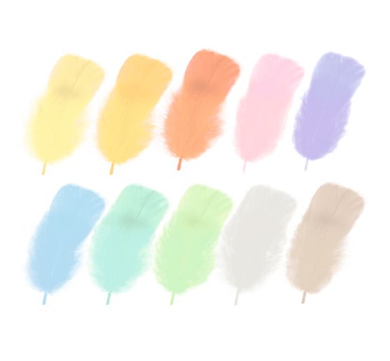 Flauschfedern-Mix "Pastell"