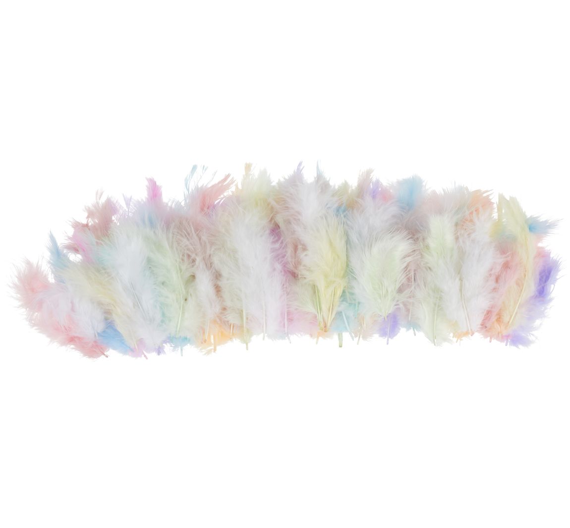 Flauschfedern-Mix "Pastell"