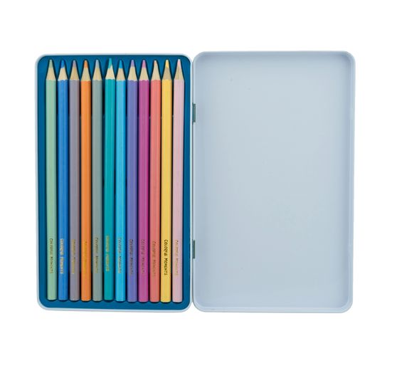 Colorful Moments Designdose mit Buntstiften - Pastellträume