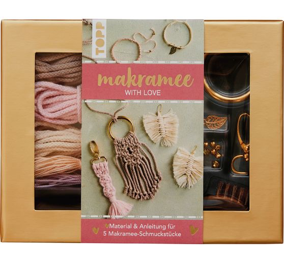 Macramé-Jewellery set "With Love"