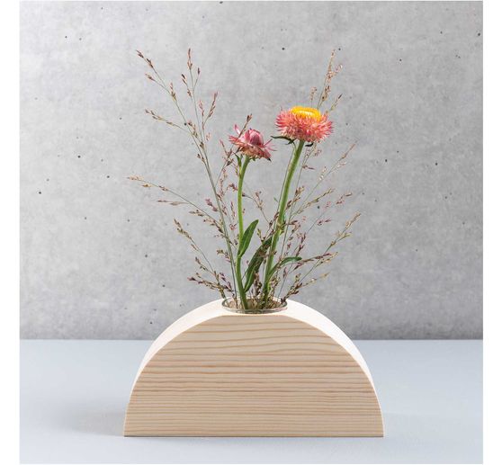 Vase "Rainbow", pine wood